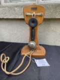 Eurieult Paris unusual Wooden Candlestick Telephone France