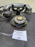 1920s Stromberg Carlson round base desk telephone with WE parts