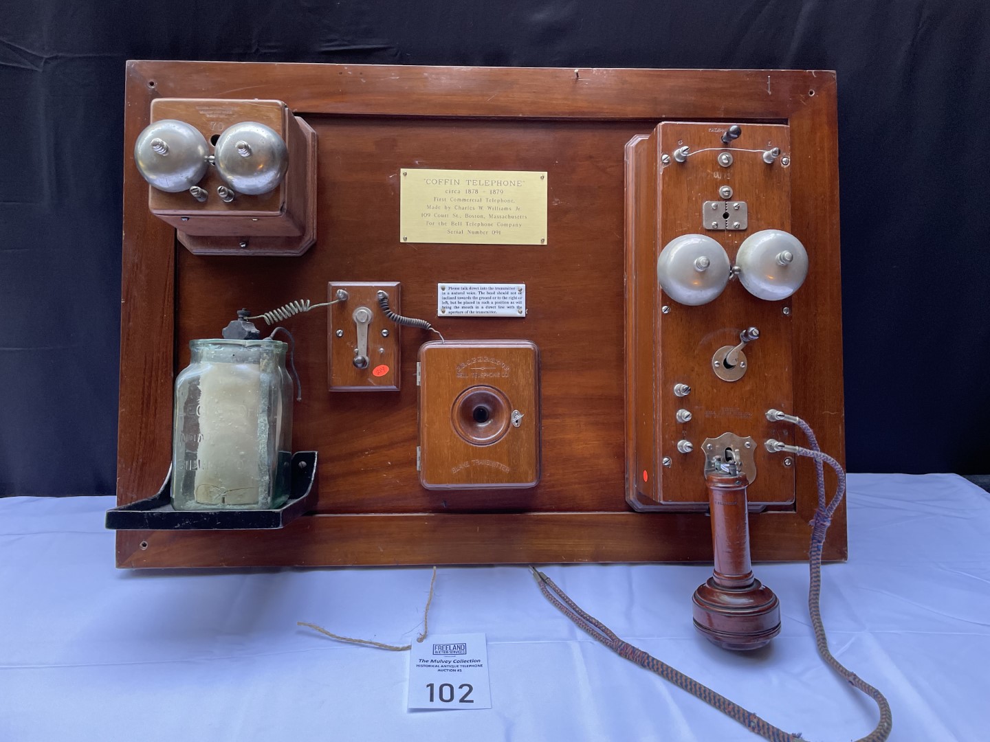 Charles Williams Jr. COFFIN TELEPHONE 1878-1879 | Proxibid