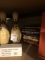 Pair of Brunswick bowling pins, books and other items