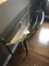 Glass top curved wall or sofa table