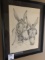 Signed B Shields George West 1973 Horse framed print