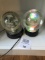 Asian lighted crystal globes very unique