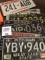 Group of several Michigan Wisconsin License Plates