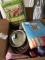 Group of Indoor Outdoor tablecloths, and other useful items