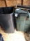 Pair of heavy duty trash cans