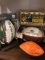 GREEN BAY PACKERS clock and footballs