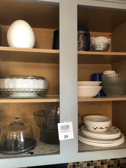 kitchen dishes with cheese dome