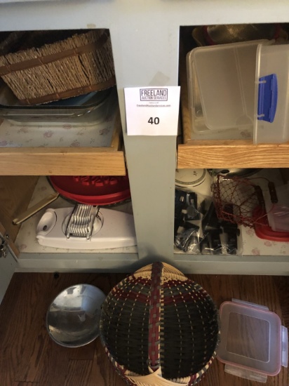 bacon press and baking dishes and much more