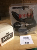 Houdini corkscrew and Miller beer coasters in package