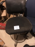 Metal industrial swivel chair and two other office chairs