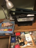 Large group of home office items Epson Printer