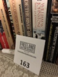 Group of books and brass set of bookends