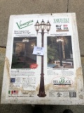 Venezia Three Lantern Cast Aluminum Post Light