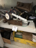 Hitch and Pin, and several other items on garage shelf