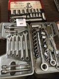 Several groups of Useful socket sets and other tools