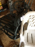 Pair of outdoor chairs, swivel chairs