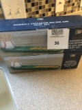 Baseball toothpick holder and tray sets