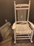 Cracker barrel style rocker and box fan