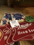 Large Pabst and Miller beer patches