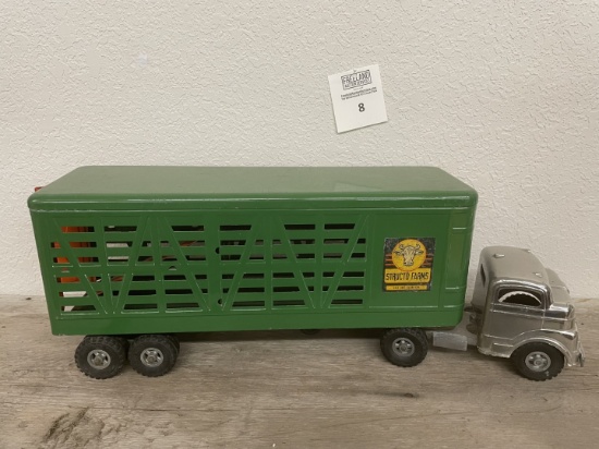 Structo Cattle Farms 1950s toy semi in excellent condition
