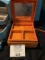 Pair of small wooden jewelry boxes