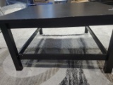 Black wooden coffee table