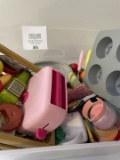 Group of childrens kitchen toys Toaster