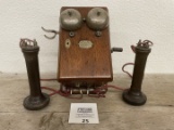 1880 Southern New England Telephone Co. version of COFFIN w/2 long poles