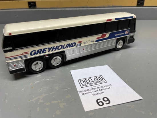 GREYHOUND Bus Coin Bank trim printed by ROYAL COACH