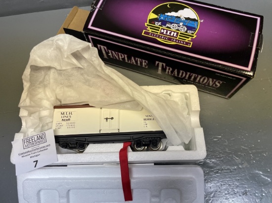 MTH Tinplate Traditions 2814R O-Gauge Reefer Car