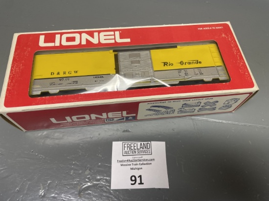 Lionel Denver & Rio Grande Box Car 6-9739 in original box