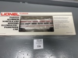 Lionel O Gauge Painted Aluminum Norfolk & Western Passenger Car
