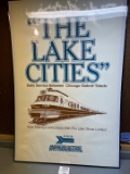 The Lake Cities AMTRAK Original POSTER Chicago/Detroit/Toledo