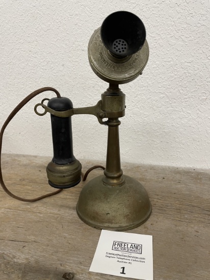 Stromberg Carlson Oil Can Tapered Shaft Candlestick Telephone