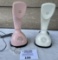 Pair of North Electric Company ERICOFON's PINK and WHITE Touchtone