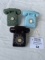 THREE Western Electric Salesman Sample Telephones BROWN, BLUE, Green