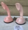 Pair of PINK Ericofon's North Electric Company North Gallion Ohio WORKING COND