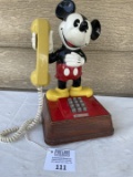 The Mickey Mouse 1976 touchtone telephone in excellent condition