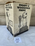 Snoopy & Woodstock Phone in original box 1970s