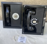 Pair of Western Electric 1940s/50s Metal ELEVATOR TELEPHONES