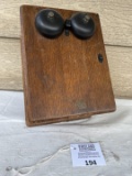 Early 1900s OAK telephone magneto ringer box