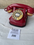 Rare original RED Automatic Electric MONOPHONE model 40 desk telephone