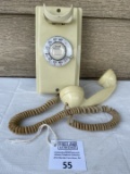 1948 Western Electric IVORY model 354 telephone with cloth curly cord