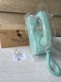 Northern Electric TURQUOISE model 554 wall telephone 1971 in BOX