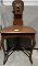 Oak telephone CORNER VANITY fancy top