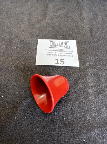 Western Electric threads RED Telephone Mouthpiece with Star in middle