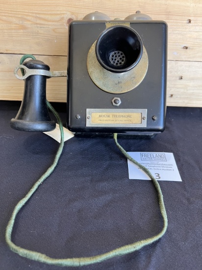 Federal "HOUSE TELEPHONE" compact metal wall telephone