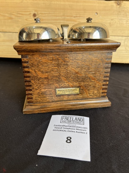 Oak Western Electric extension bell box in excellent condition