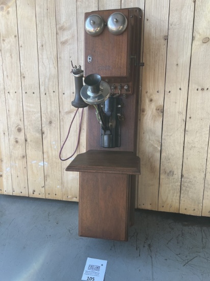 1891 Western Electric 2 box walnut telephone with excellent parts
